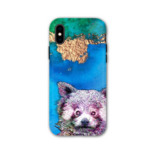 Load image into Gallery viewer, Phone Case Bright Red Panda Blue