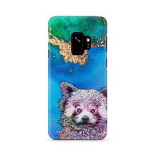 Load image into Gallery viewer, Phone Case Bright Red Panda Blue