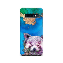 Load image into Gallery viewer, Phone Case Bright Red Panda Blue