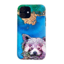 Load image into Gallery viewer, Phone Case Bright Red Panda Blue
