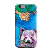 Load image into Gallery viewer, Phone Case Bright Red Panda Blue