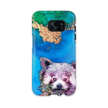 Load image into Gallery viewer, Phone Case Bright Red Panda Blue