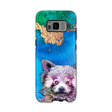 Load image into Gallery viewer, Phone Case Bright Red Panda Blue