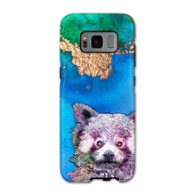 Load image into Gallery viewer, Phone Case Bright Red Panda Blue