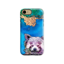Load image into Gallery viewer, Phone Case Bright Red Panda Blue