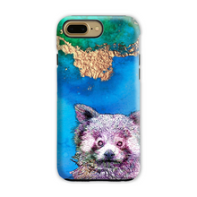 Load image into Gallery viewer, Phone Case Bright Red Panda Blue