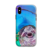 Load image into Gallery viewer, Phone Case Bright Sloth Blue