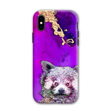 Load image into Gallery viewer, Phone Case Bright Red Panda Purple