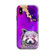 Load image into Gallery viewer, Phone Case Bright Red Panda Purple