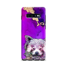 Load image into Gallery viewer, Phone Case Bright Red Panda Purple