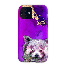 Load image into Gallery viewer, Phone Case Bright Red Panda Purple