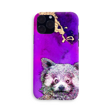 Load image into Gallery viewer, Phone Case Bright Red Panda Purple