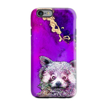 Load image into Gallery viewer, Phone Case Bright Red Panda Purple