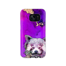 Load image into Gallery viewer, Phone Case Bright Red Panda Purple