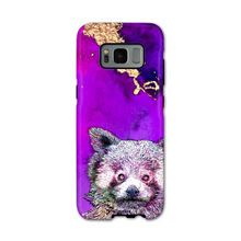 Load image into Gallery viewer, Phone Case Bright Red Panda Purple