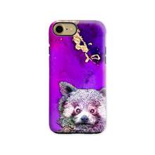Load image into Gallery viewer, Phone Case Bright Red Panda Purple