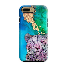 Load image into Gallery viewer, Phone Case Bright Cheetah Blue