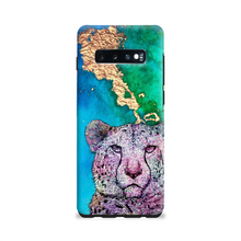 Load image into Gallery viewer, Phone Case Bright Cheetah Blue