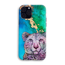 Load image into Gallery viewer, Phone Case Bright Cheetah Blue