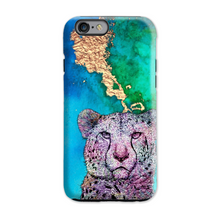 Load image into Gallery viewer, Phone Case Bright Cheetah Blue