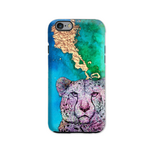 Load image into Gallery viewer, Phone Case Bright Cheetah Blue