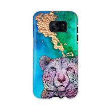 Load image into Gallery viewer, Phone Case Bright Cheetah Blue
