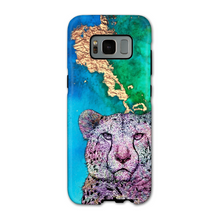 Load image into Gallery viewer, Phone Case Bright Cheetah Blue