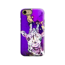 Load image into Gallery viewer, Phone Case Bright Giraffe Purple