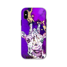 Load image into Gallery viewer, Phone Case Bright Giraffe Purple