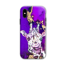 Load image into Gallery viewer, Phone Case Bright Giraffe Purple