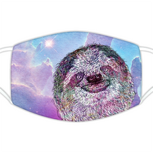 Load image into Gallery viewer, Face Mask Galaxy Sloth Pink