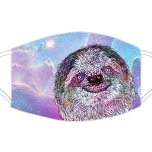 Load image into Gallery viewer, Face Mask Galaxy Sloth Pink