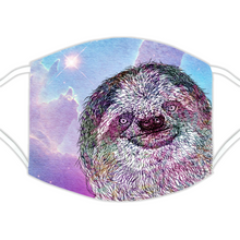 Load image into Gallery viewer, Face Mask Galaxy Sloth Pink