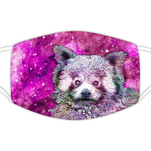 Load image into Gallery viewer, Face Mask Galaxy Red Panda Pink