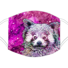 Load image into Gallery viewer, Face Mask Galaxy Red Panda Pink