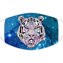Load image into Gallery viewer, Face Mask Galaxy Tiger Blue