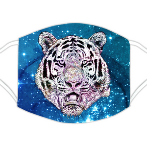 Face Mask Galaxy Tiger Blue