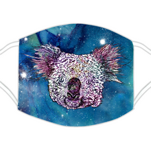 Load image into Gallery viewer, Face Mask Galaxy Koala Blue
