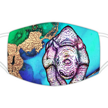 Load image into Gallery viewer, Face Mask Bright Rhino Blue