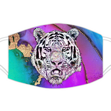 Load image into Gallery viewer, Face Mask Bright Tiger Pink