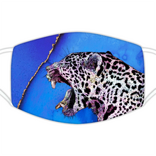 Load image into Gallery viewer, Face Mask Bright Jaguar Blue