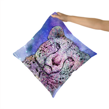 Load image into Gallery viewer, Cushion Galaxy Cheetah Purple
