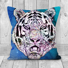 Load image into Gallery viewer, Cushion Galaxy Tiger Blue
