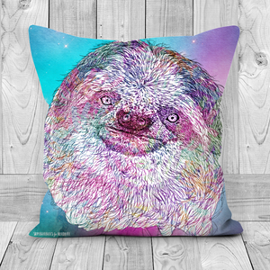 Cushion Galaxy Sloth Pink