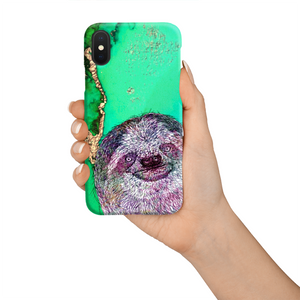 Phone Case Bright Sloth Green