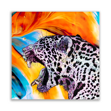 Load image into Gallery viewer, Metal Prints Square Jaguar Orange
