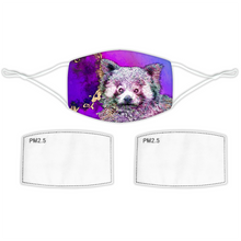 Load image into Gallery viewer, Face Mask Bright Red Panda Purple
