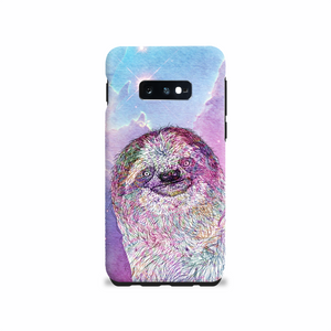 Phone Case Stars Sloth Pink