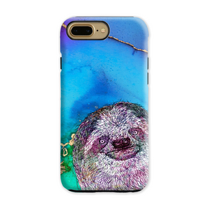 Phone Case Bright Sloth Blue
