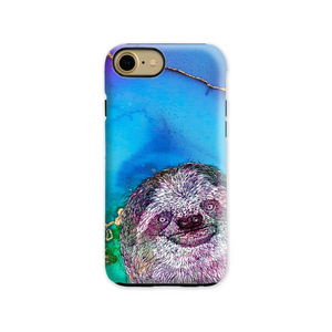 Phone Case Bright Sloth Blue